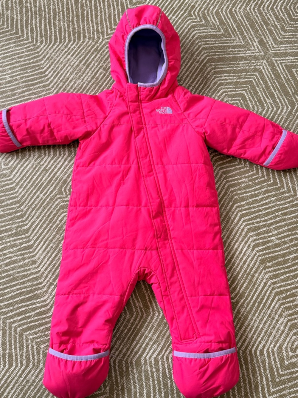 The North Face Baby Snowsuit 12-18M Pink Bunting Winter One Piece